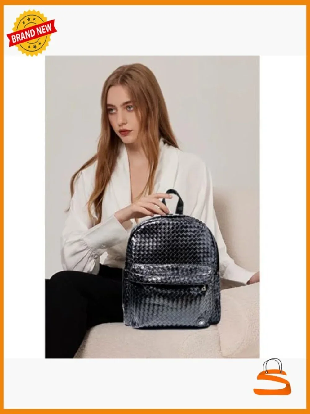 Waterproof Vegan Leather Backpack Purse Women Rucksack Daypack Travel Work